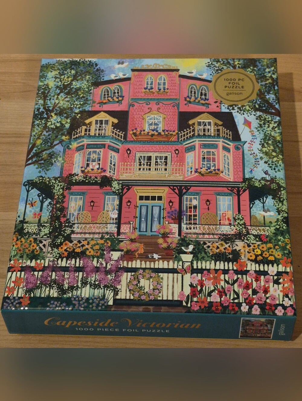 Pink Victorian Art Puzzle 1000 Piece Puzzle